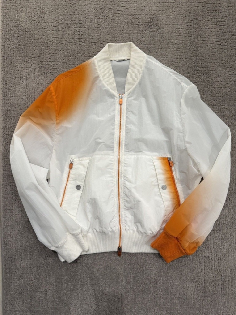 Orange Ombré Bomber Jacket - Size 54